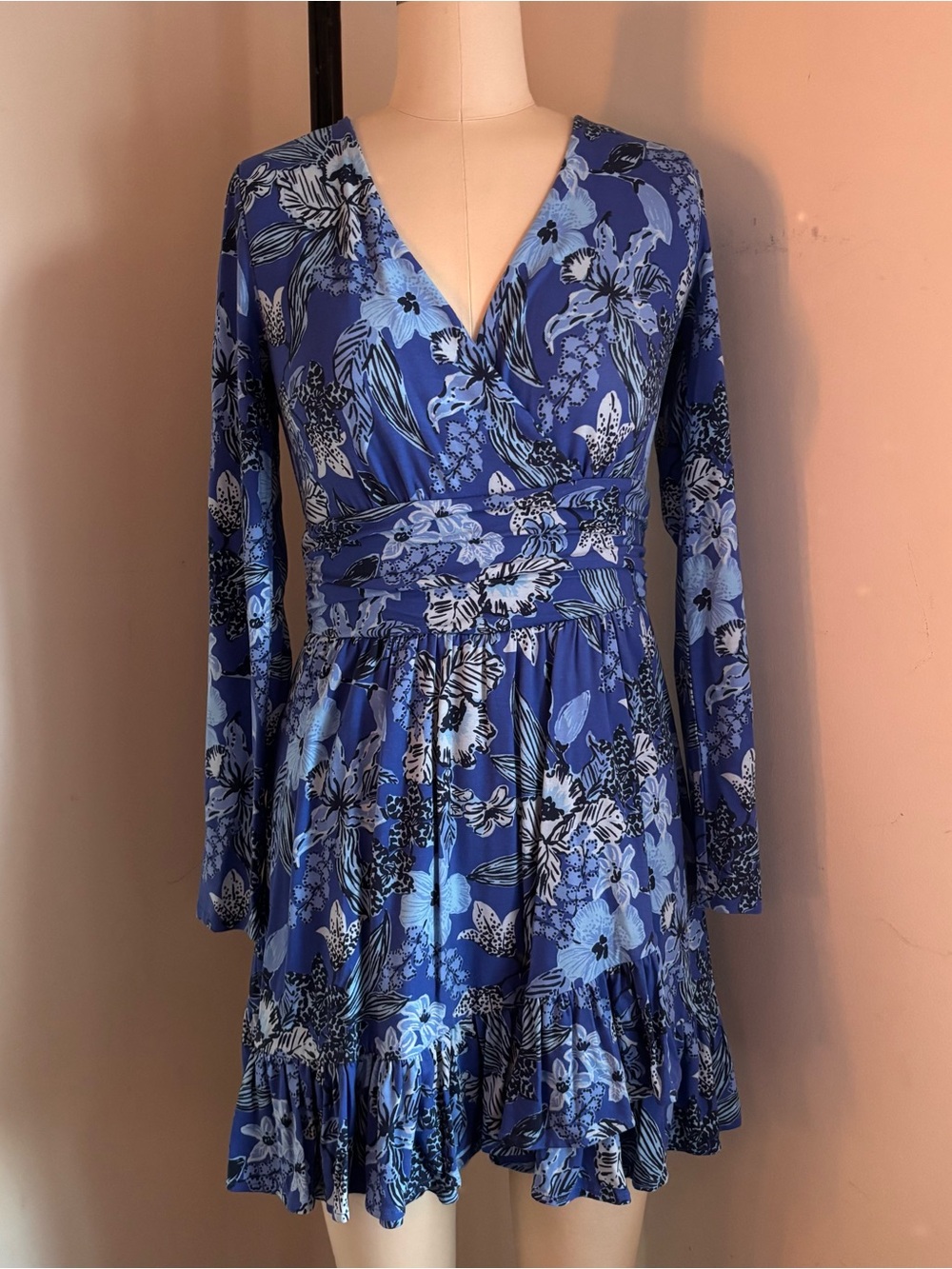 Lilly Pulitzer Codylee Long Sleeve Alba Blue Romper